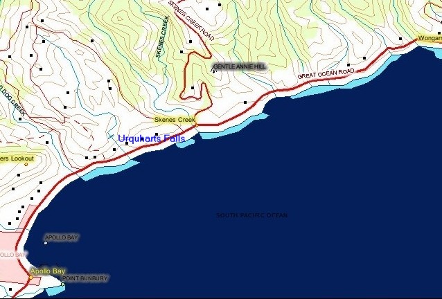 Great Ocean Road Map Kennett River to Apollo Bay